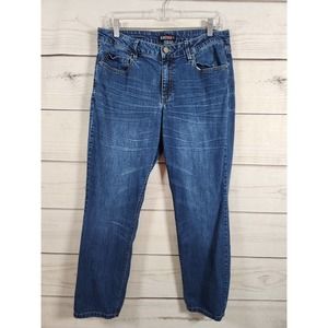 Justfab Women's Blue Solid‎ Five Pockets Stretch Mid Rise Skinny Jeans Size 31